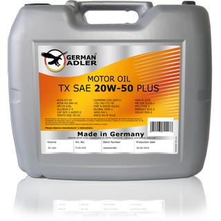 ADLER TX SAE 20W50 PLUS